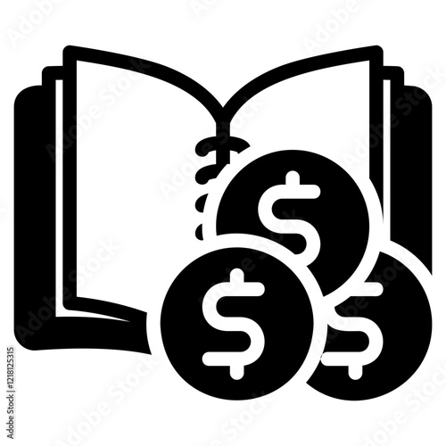 Economy glyph icon