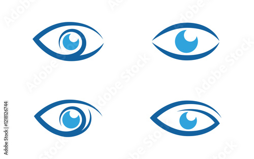 Eye Care vector logo design