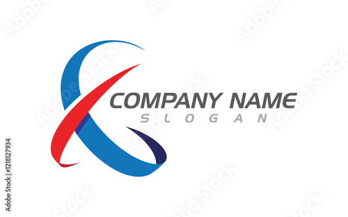 X Letter Logo Template vector icon illustration design