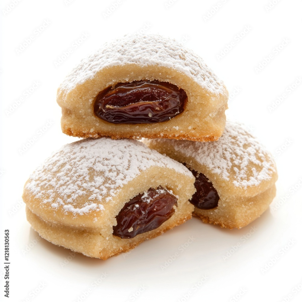 Delicate cookies filled with sweet dates Delicate cookies filled with sweet dates