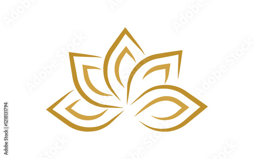 beauty lotus flower vector icon design template