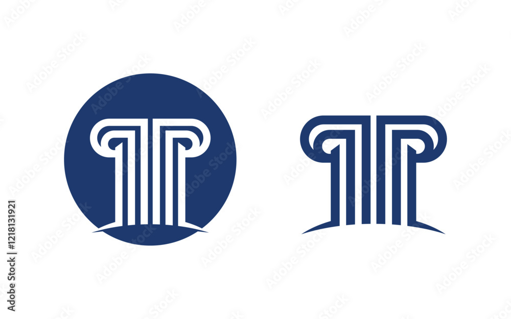 P Letter Logo Template vector illustration design
