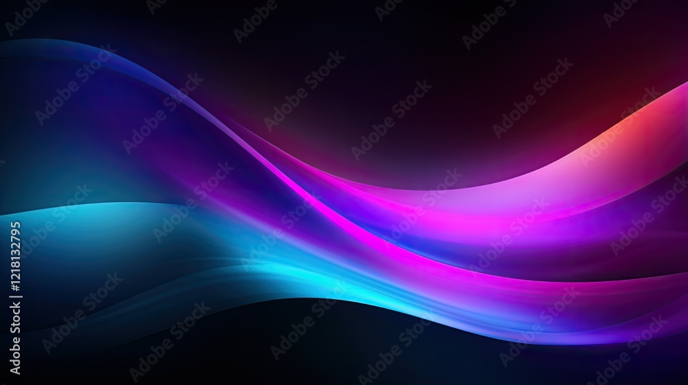 Abstract waves of vibrant colors flowing on a dark background, creating a dynamic visual effect. Abstract waves of vibrant colors flowing on a dark background, creating a dynamic visual effect.