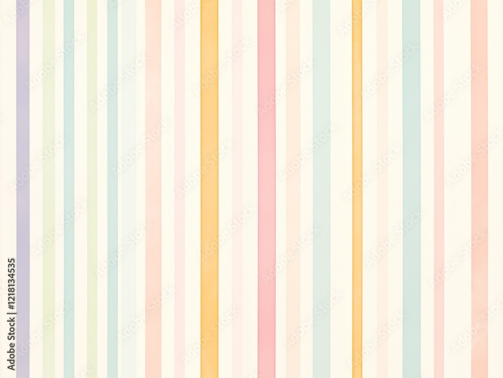 Soft Pastel-Colored Thin Vertical Striped Pattern Abstract Art Soft Pastel-Colored Thin Vertical Striped Pattern Abstract Art