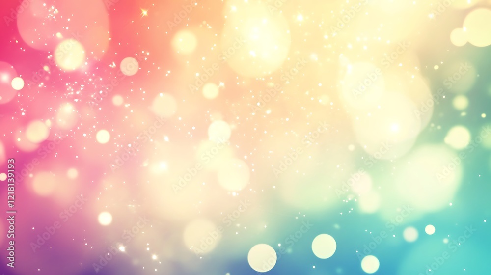 Abstract Pastel Bokeh Background With Sparkling Lights Abstract Pastel Bokeh Background With Sparkling Lights