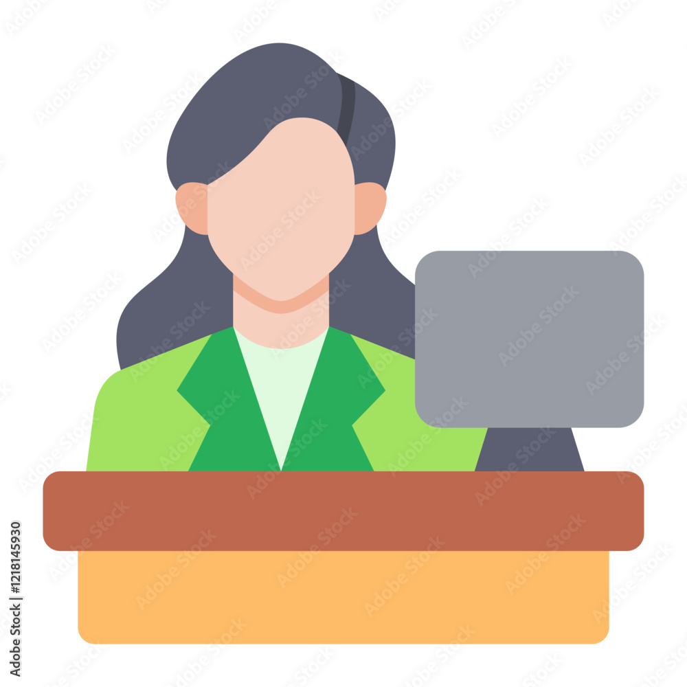 Receptionist Icon Receptionist Icon