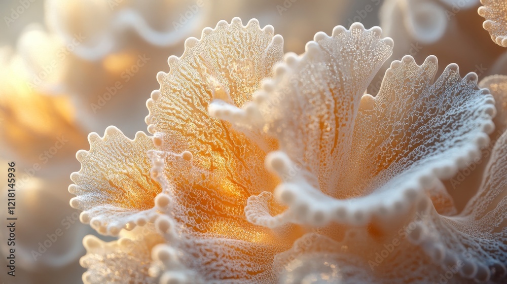 Delicate coral structure bathed in warm sunlight Delicate coral structure bathed in warm sunlight