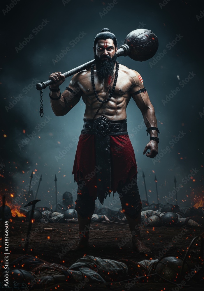 Naklejka premium Happy Dussehra Happy Vijayadashami, Kubhkaran