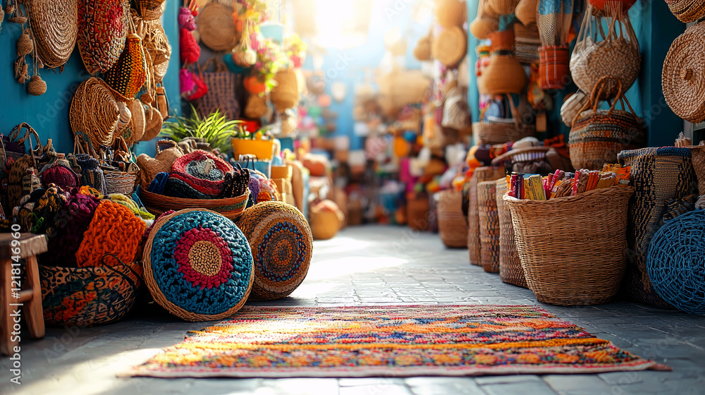 custom made wallpaper toronto digitalVibrant Moroccan Market: Colorful Crafts and Cultural Treasures