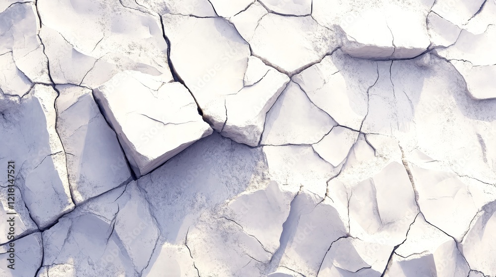 Obraz premium White Cracked Stone Surface Texture Abstract Background