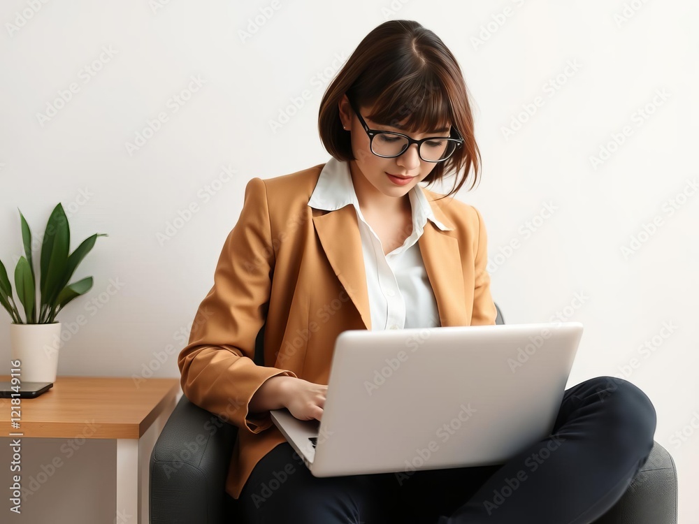 Businessman in white formal shirt and tie paired with blue pajama bottoms sits at desk with laptop, showcasing a blend of formal and casual attire, desk, contrast Businessman in white formal shirt and tie paired with blue pajama bottoms sits at desk with laptop, showcasing a blend of formal and casual attire, desk, contrast
