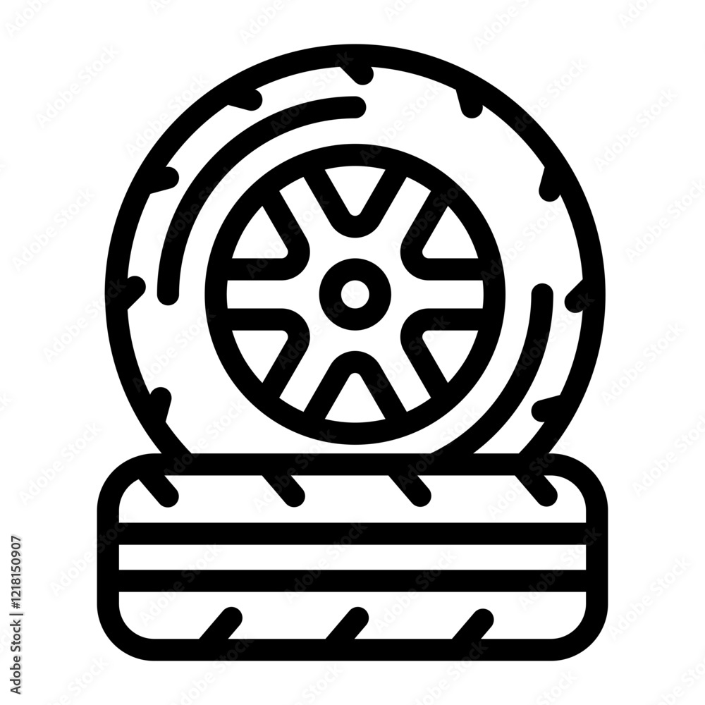 tires Line Icon