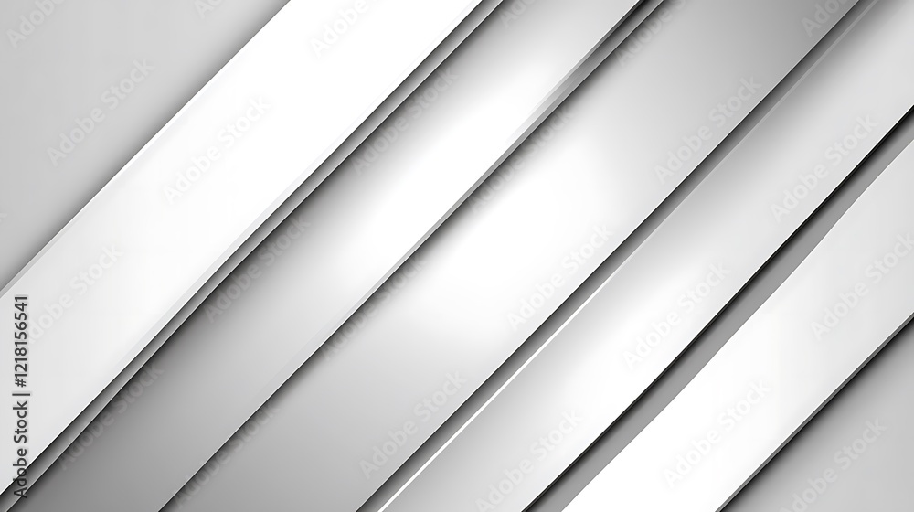Obraz premium Abstract Grey and White Diagonal Stripes Design