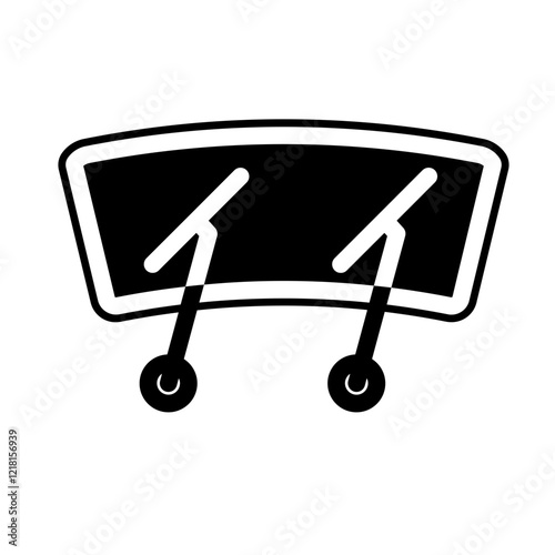 windshield Solid icon