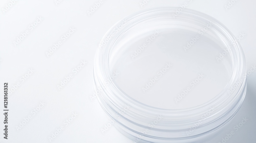 Empty jar, white background, studio shot, product display