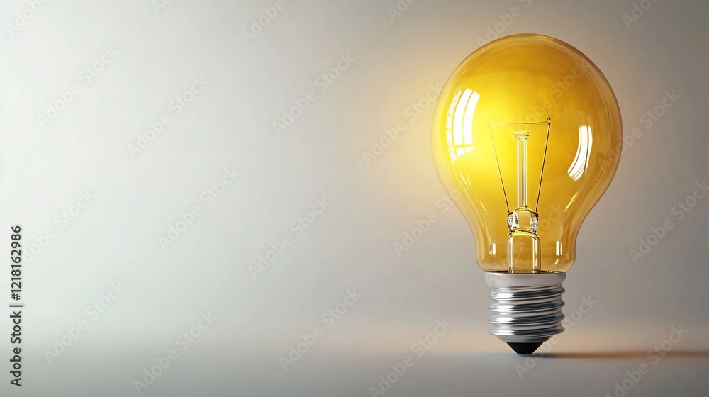 Glowing lightbulb idea studio backdrop Glowing lightbulb idea studio backdrop