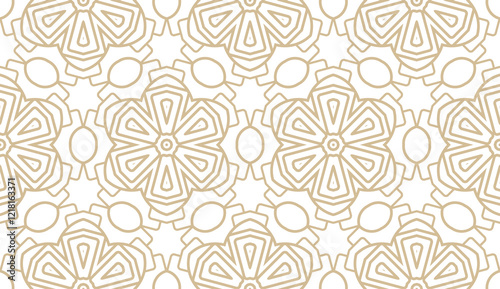 Stylish background with seamless geometric ornament. Vector illustration for design, interior, fashion
