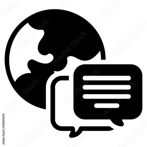 Language glyph icon
