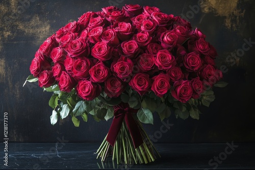 Enchanting Bouquet of Lush Deep Red Roses Ideal for Romantic Gestures and Special Occasions