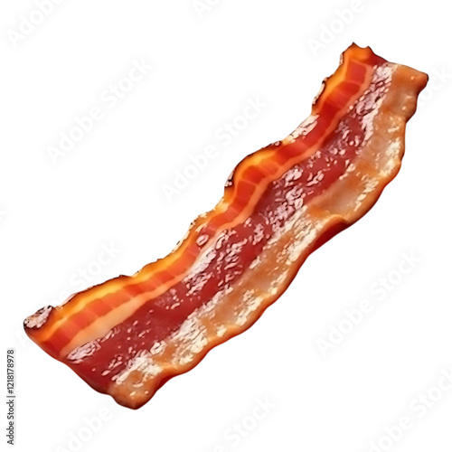 A Crispy and Cooked Strip of Bacon