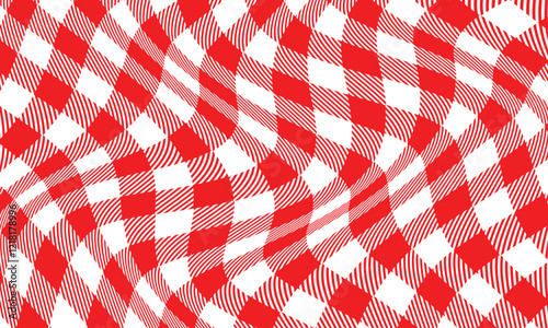 abstract trendy red seamless plaid wave pattern perfect for background.