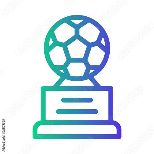 soccer Line Gradient Icon