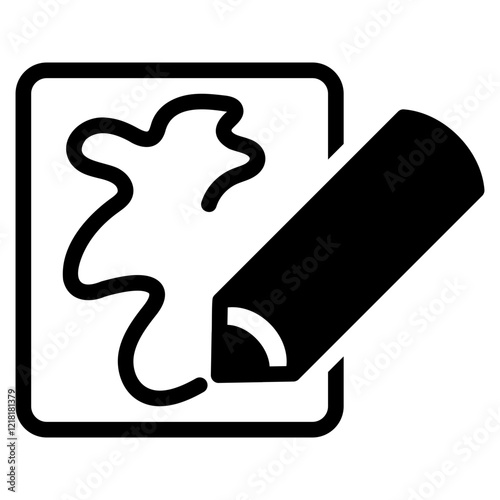 Pencil glyph icon