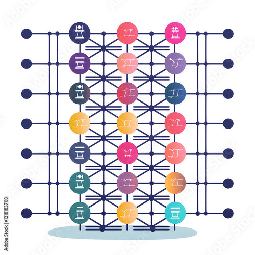 Simplified Illustration of Neural Networks for Beginners photo