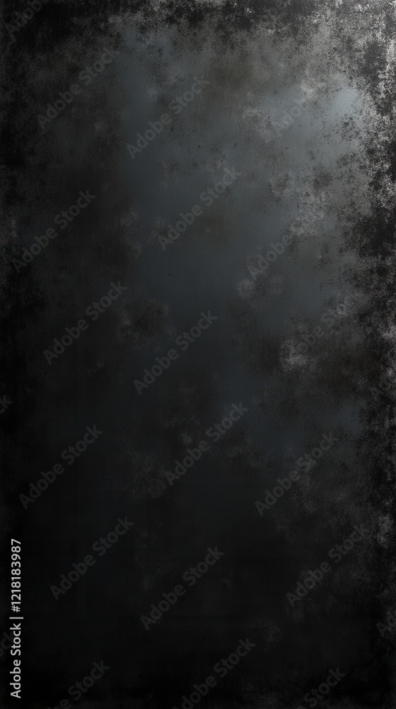 Obraz premium Dust And Scratches Design. Aged Photo Editor Layer. Black Grunge Abstract Background. Copy Space