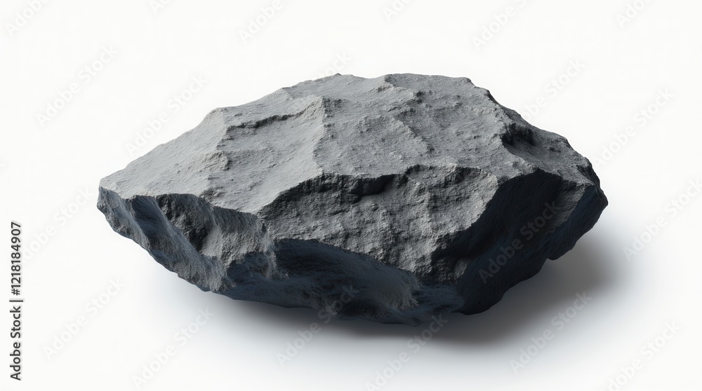 Heavy Rock On White Background Heavy Rock On White Background