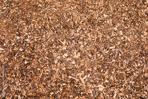 background of barkdust chips wood