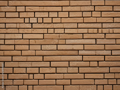 The brick wall appears sturdy and well-built. photo