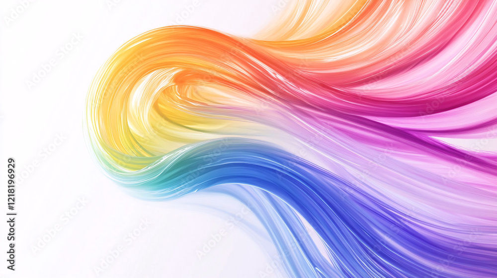 Obraz premium abstract colorful swirling strokes background