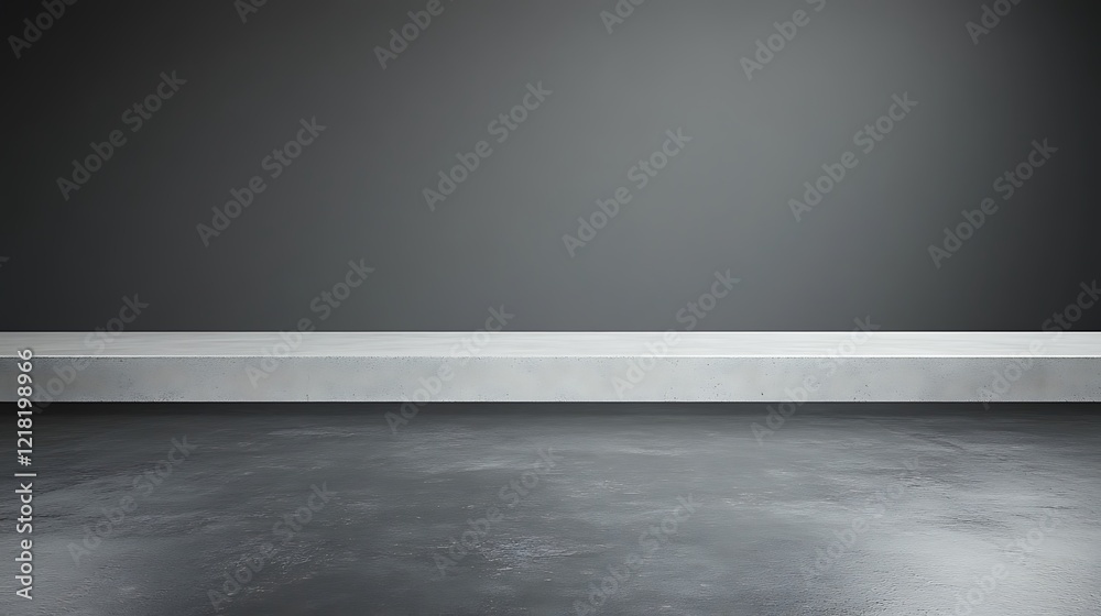 custom made wallpaper toronto digitalConcrete Shelf Against Dark Grey Background