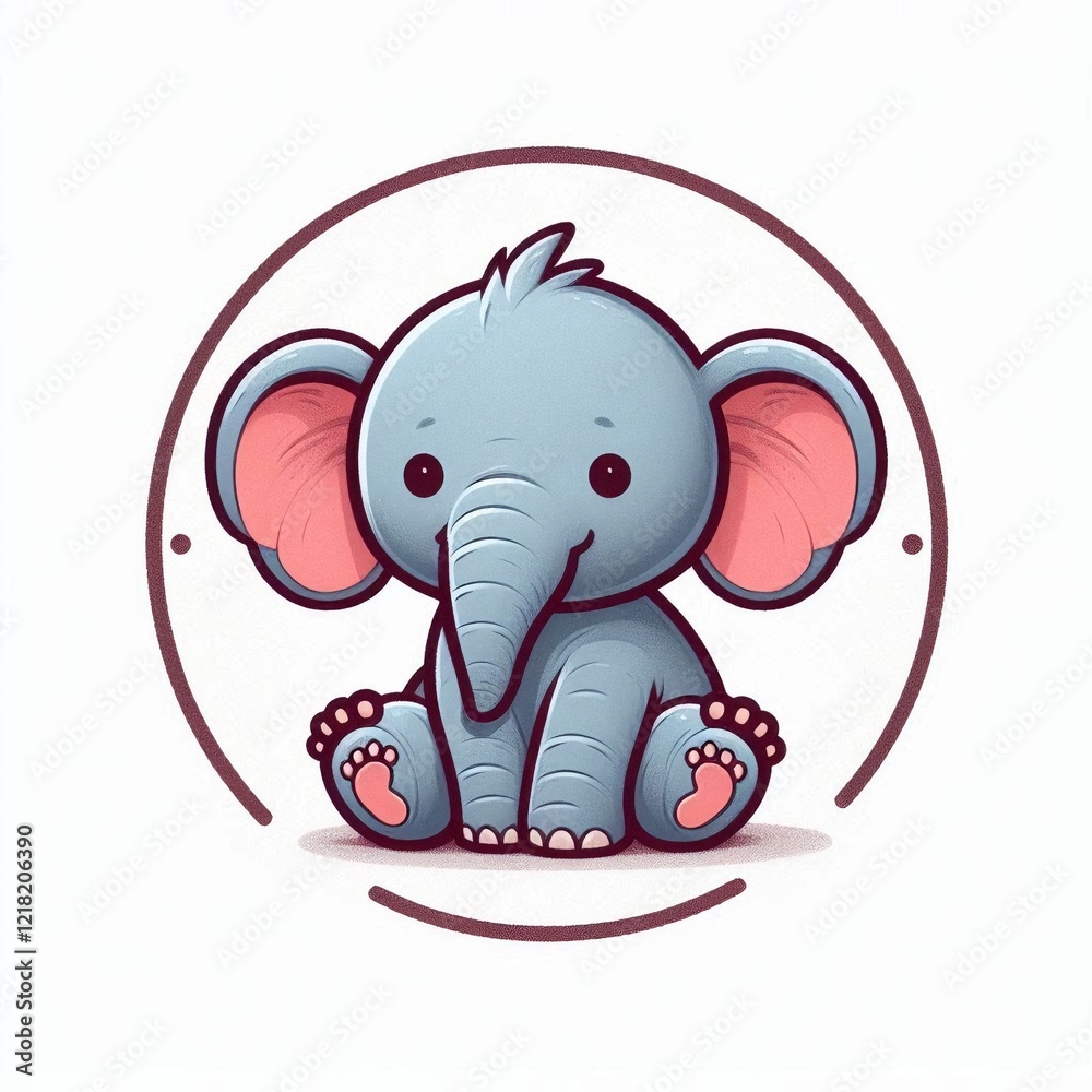 Fototapeta premium elephant logo