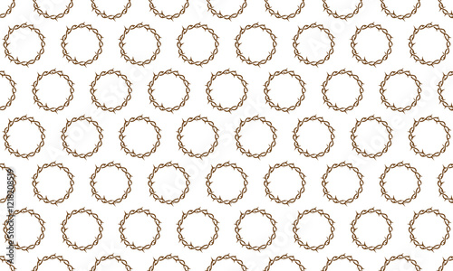 Jesus Christ's crown of thorns pattern background. Very suitable for Good Friday and Easter themed designs.
