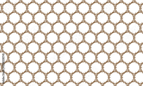 Jesus Christ's crown of thorns pattern background. Very suitable for Good Friday and Easter themed designs.
