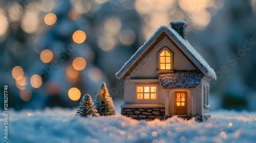 Celebrate the holidays with a Merry Christmas and Happy New Year message on this cozy winter card
