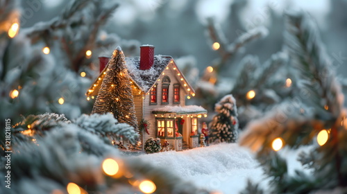 Celebrate the holidays with a Merry Christmas and Happy New Year message on this cozy winter card