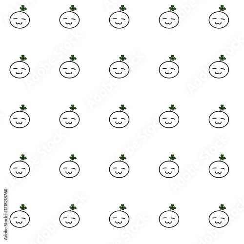 pattern with clover 