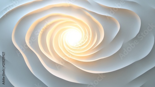Abstract swirling light illuminated design