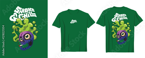 trendy and eye-catching ganja-inspired design is ideal for creating cool t-shirts that resonate with modern culture