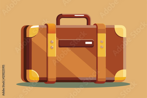 Beautiful  luggage suitcase icon vector illustration