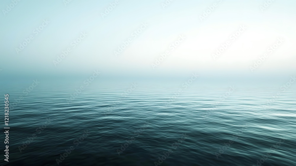 Obraz premium Serene Aquatic Vastness A Dreamy Minimalist Seascape