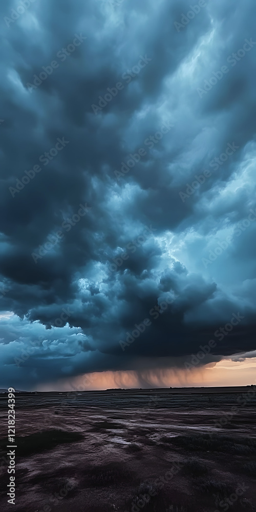 Obraz premium Dark and Stormy Sky Scene