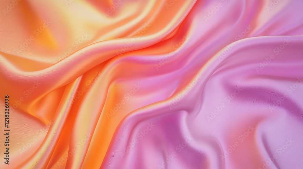 Obraz premium Pink Gold and Orange Smooth Silk Gradient Background Degrade