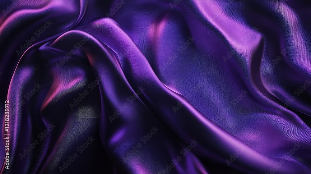 Fototapeta premium Purple Dark and Blue Smooth Silk Gradient Background Degrade