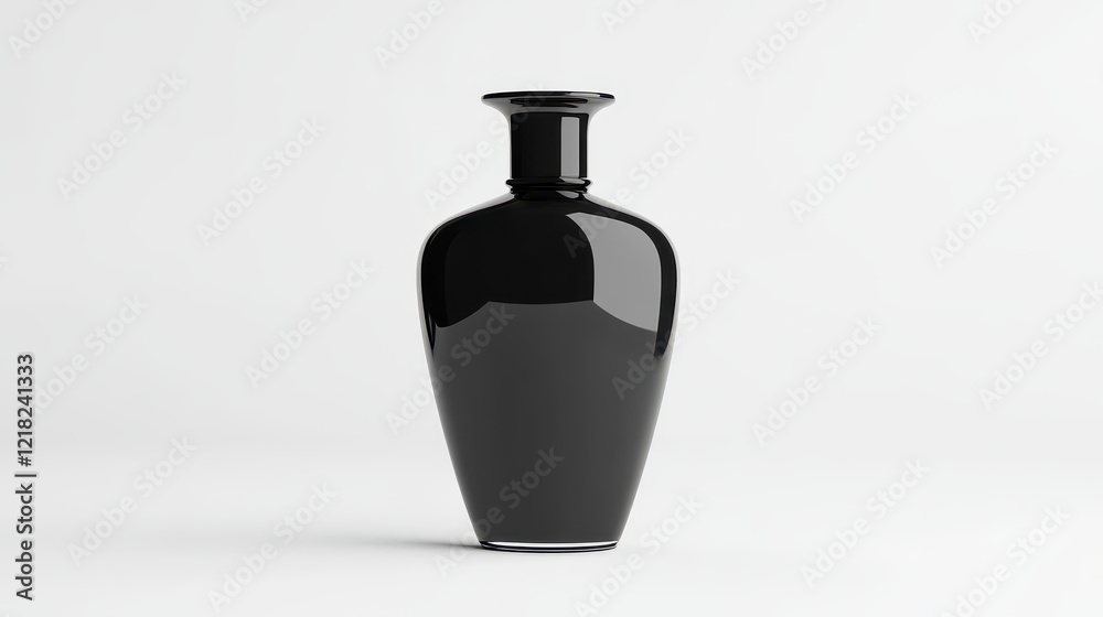 Elegant Black Vase on a Light Background, Showcasing Contemporary Design and Minimalist Aesthetic for Home Decor and Interior Styling Purposes Elegant Black Vase on a Light Background, Showcasing Contemporary Design and Minimalist Aesthetic for Home Decor and Interior Styling Purposes