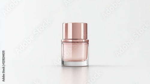 Wallpaper Mural Elegant cosmetic jar with a reflective rose gold lid and transparent glass base, perfect for beauty product packaging, skincare, and makeup applications Torontodigital.ca
