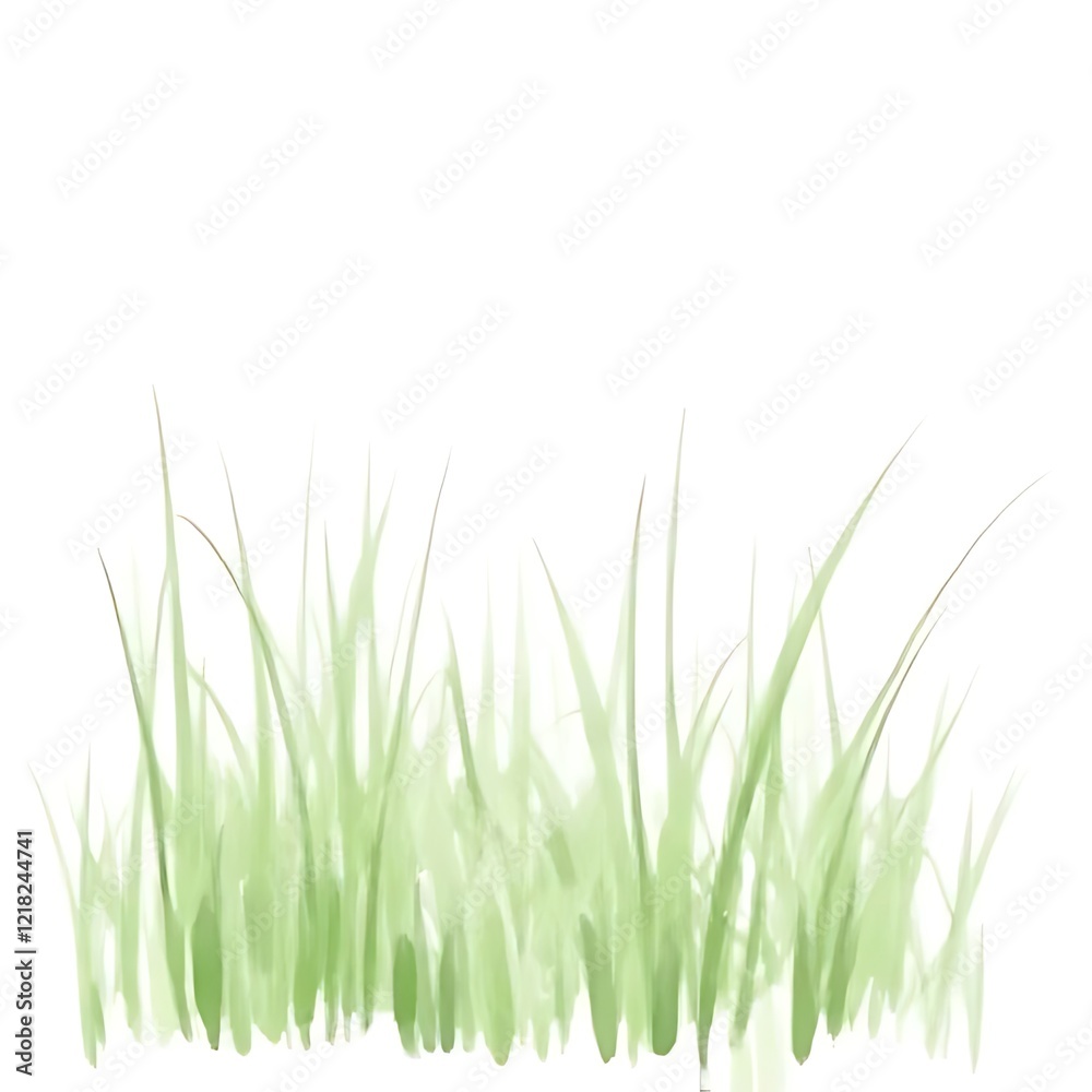 green grass isolated on white background green grass isolated on white background